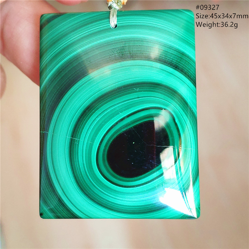 925 Sterling Silver Chain Necklace Men - Natural Green Chrysocolla Pendant Jewelry Malachite