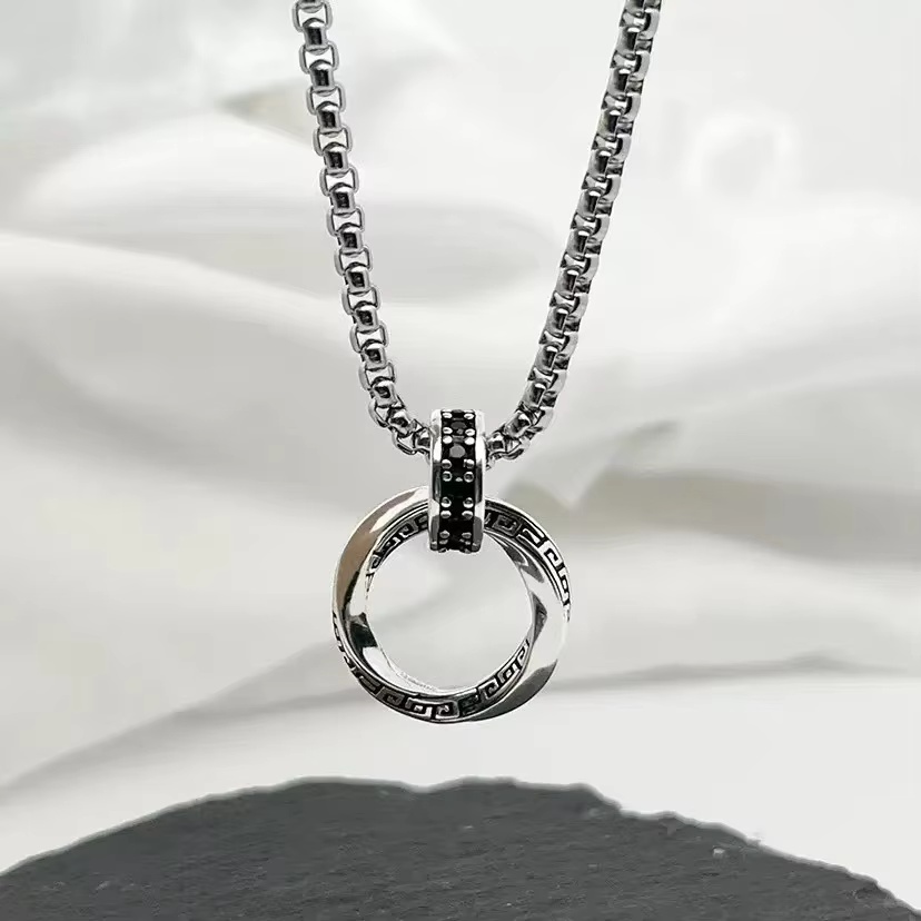 New 925 Sterling Silver Neckla - 925 Sterling Silver Chain Necklace Men ulasan dan harga