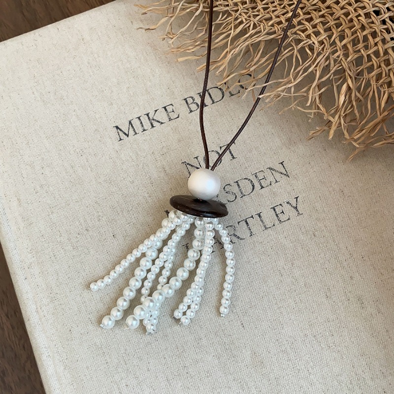 Minar Retro Natural Stone Tige - Pearl Choker Necklace Vintage ulasan dan harga