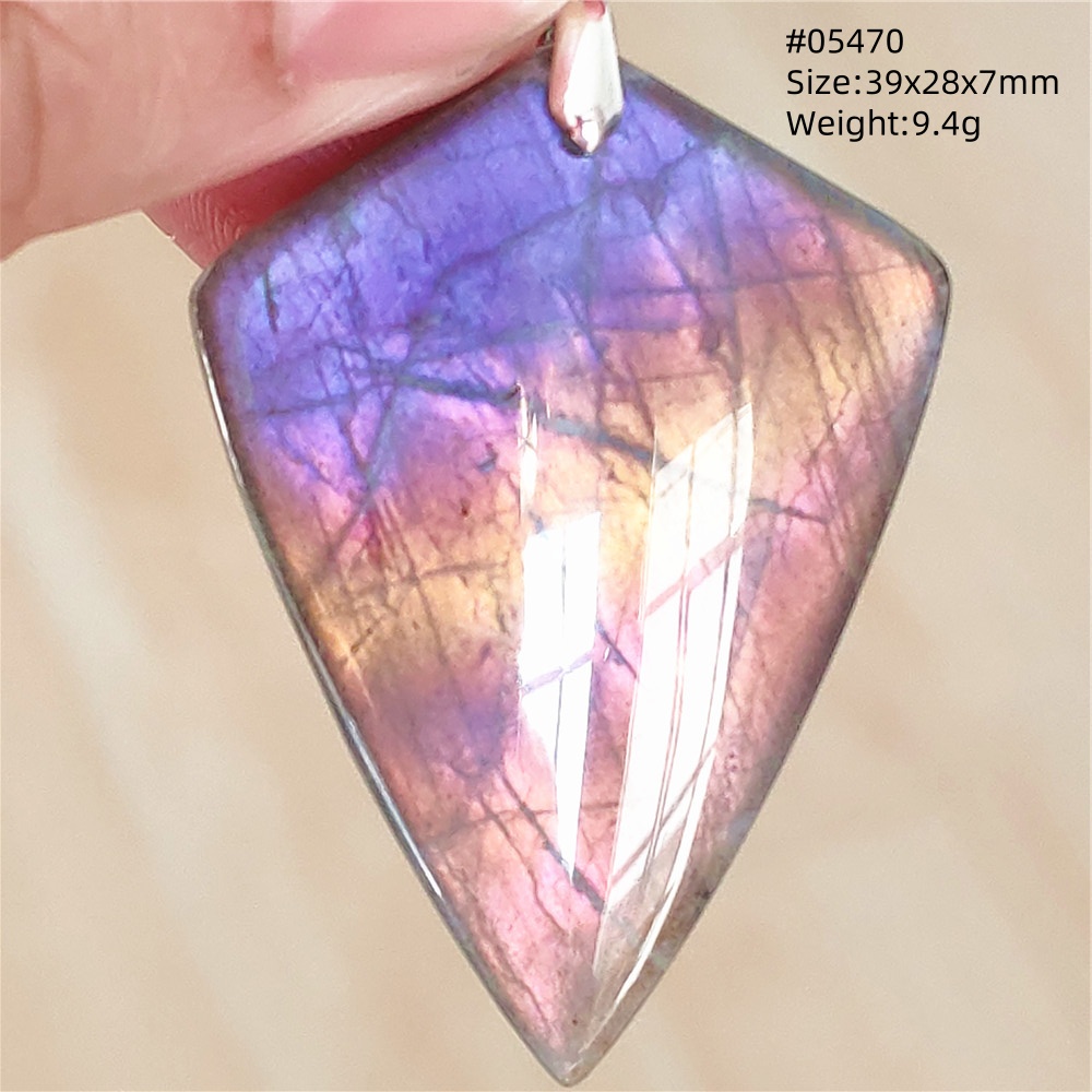 Natural Blue Light Labradorite - 925 Sterling Silver Chain Necklace Men ulasan dan harga