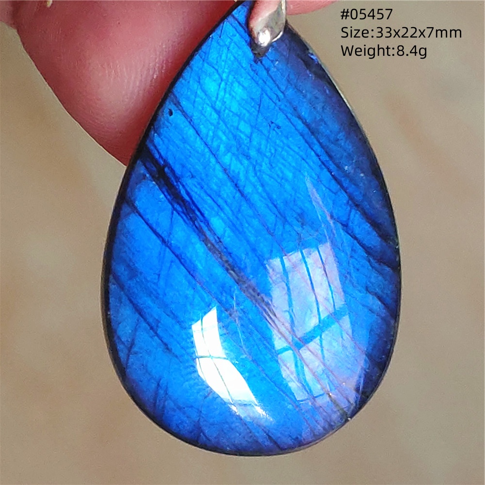 Natural Blue Light Labradorite - 925 Sterling Silver Chain Necklace Men ulasan dan harga