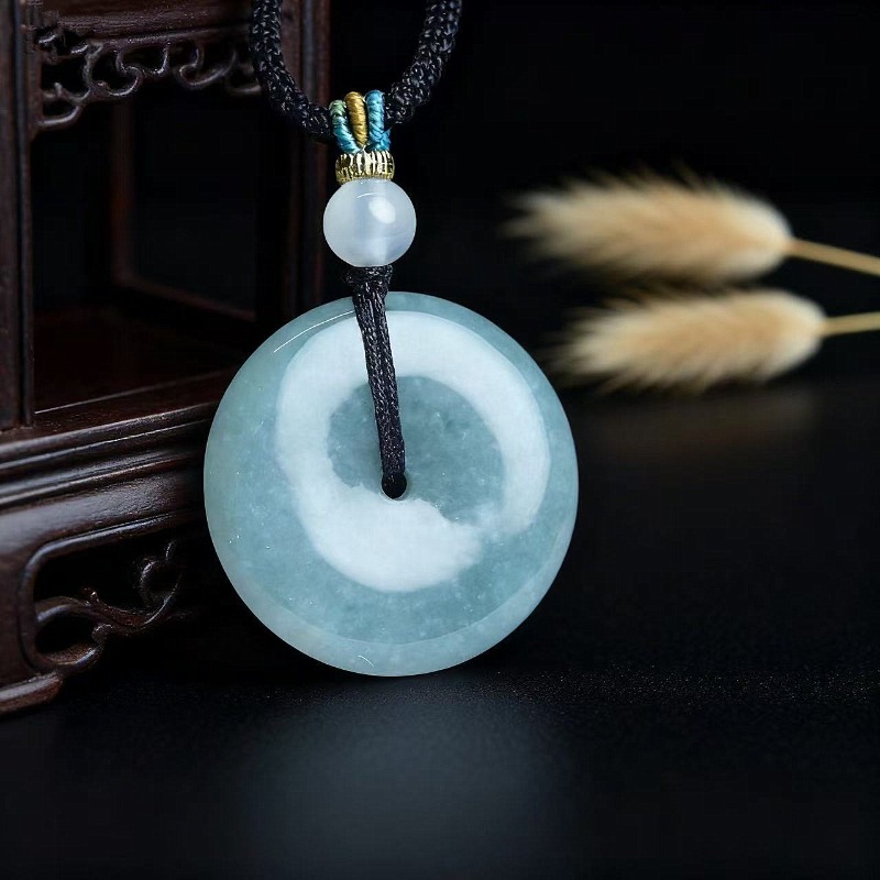 New Real Natural Jade Donut Pi - Necklaces ulasan dan harga