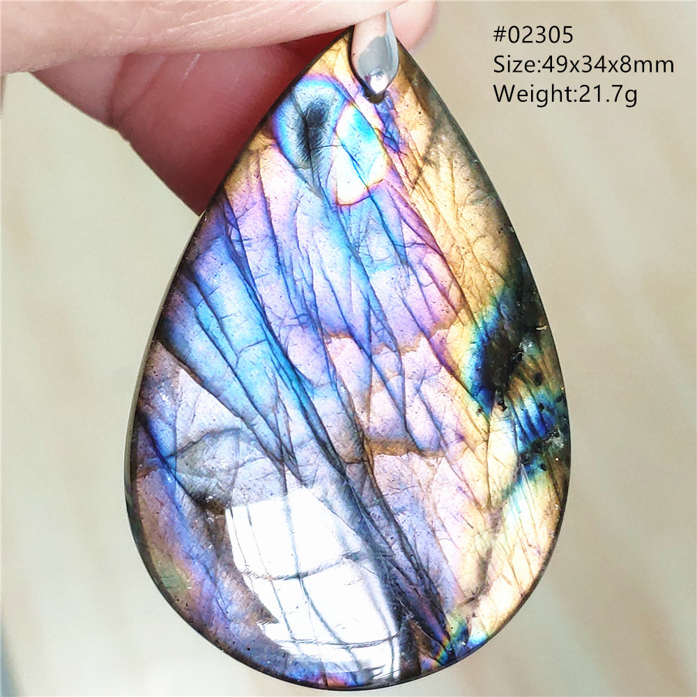 Natural Colorful Labradorite P - 925 Sterling Silver Chain Necklace Men ulasan dan harga