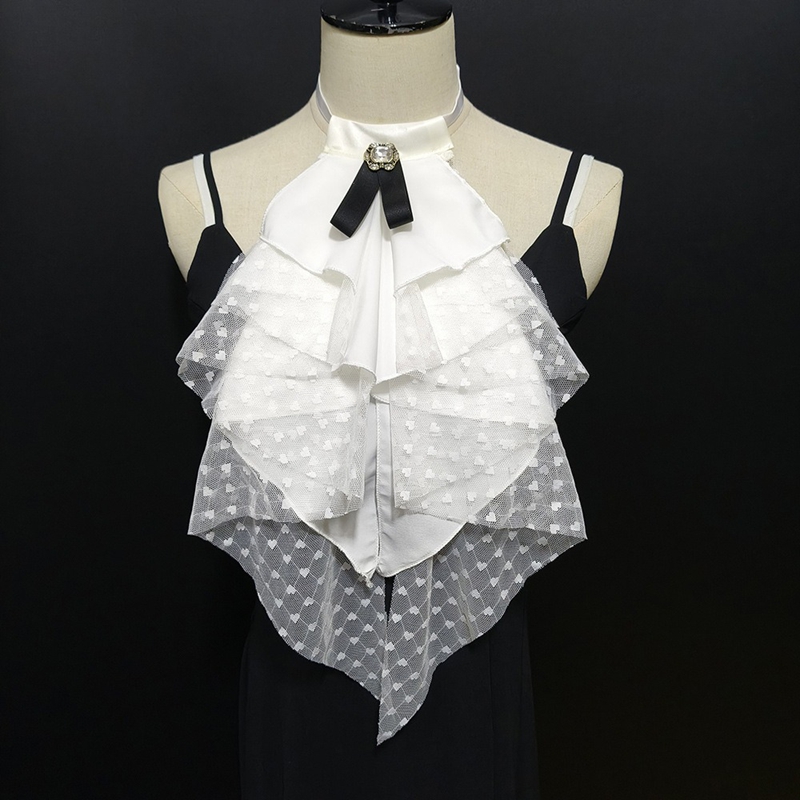White Lace Layered Detachable  - Necklaces ulasan dan harga