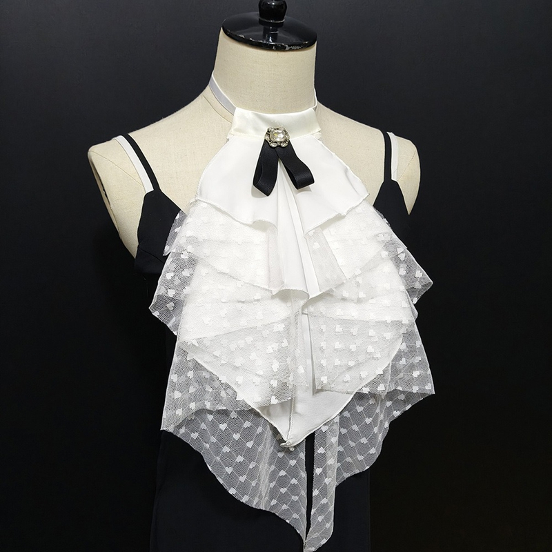 White Lace Layered Detachable  - Necklaces ulasan dan harga