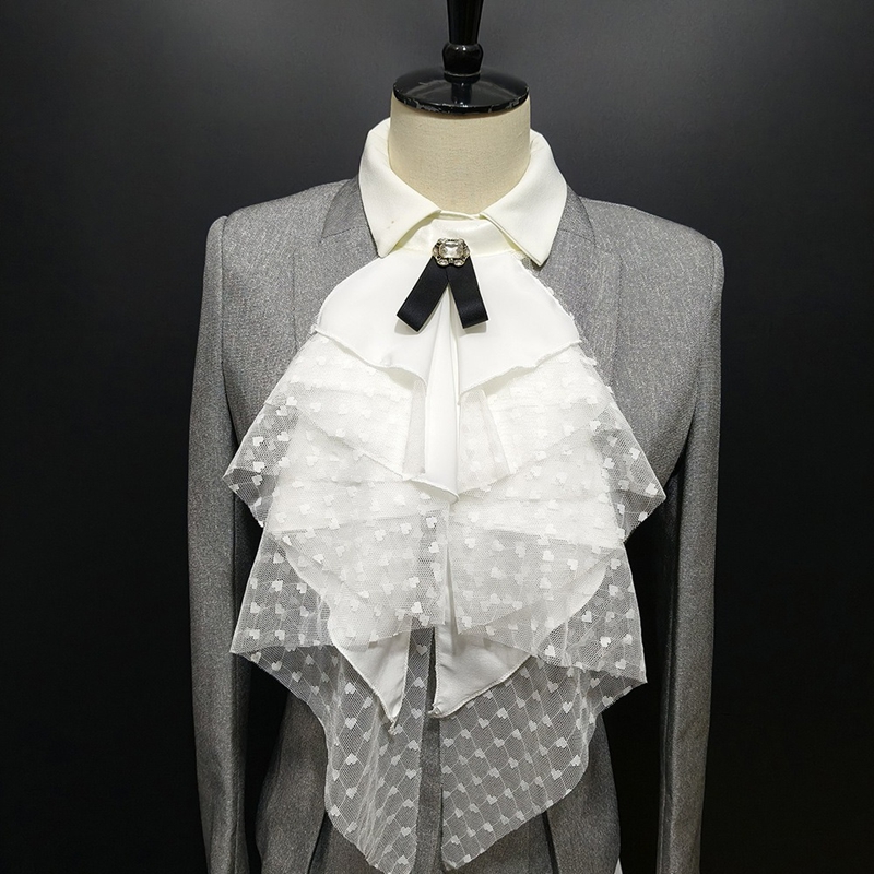 White Lace Layered Detachable  - Necklaces ulasan dan harga