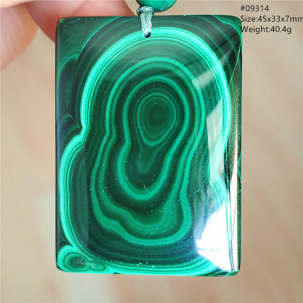 Natural Green Chrysocolla Pend - 925 Sterling Silver Chain Necklace Men ulasan dan harga