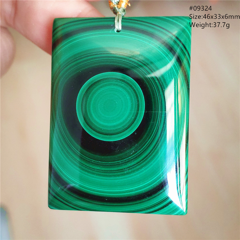 Natural Green Chrysocolla Pend - 925 Sterling Silver Chain Necklace Men ulasan dan harga