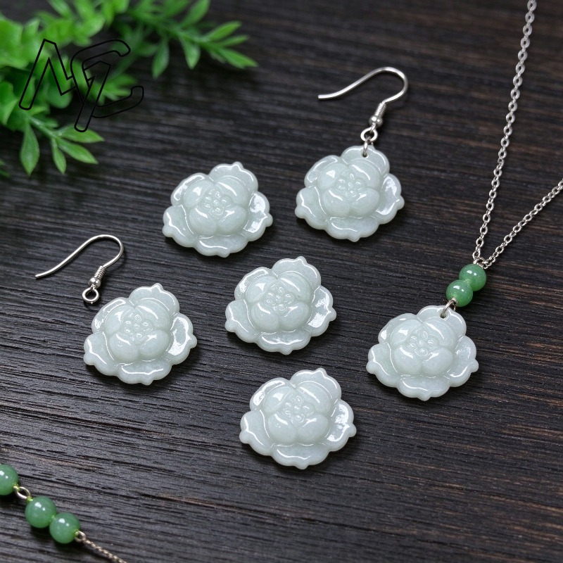 5Pcs Natural A Grade Jadeite L - Bracelets ulasan dan harga