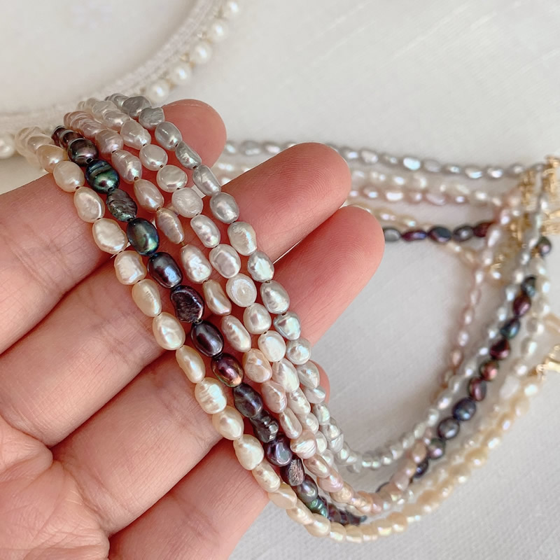 Fashion Natural Freshwater Pea - Pearl Choker Necklace Vintage ulasan dan harga