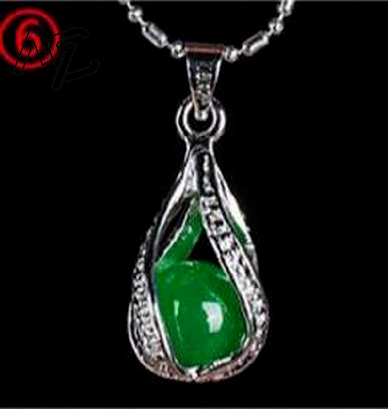 925 Silver Chinese Green Jade  - Necklaces ulasan dan harga
