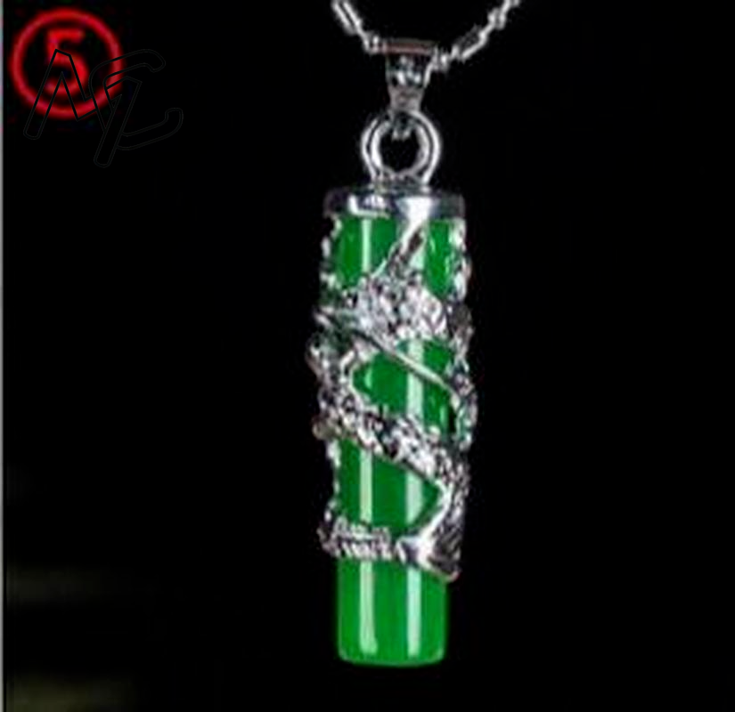 925 Silver Chinese Green Jade  - Necklaces ulasan dan harga
